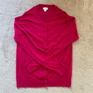 J. Crew Pink Cotton Cardigan